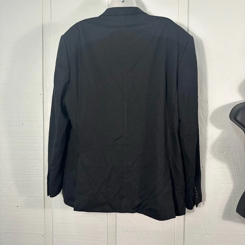 ZN T18 Men’s Black 2 Button Blazer No Size See Measurements EUC